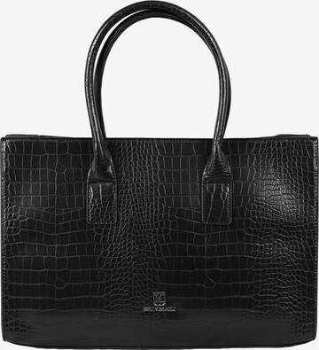 Shopper 'Borsa Shopper Elena Bruno Magli Eco-Pelle Coccodrillo Zip' di Bruno Magli in nero: frontale