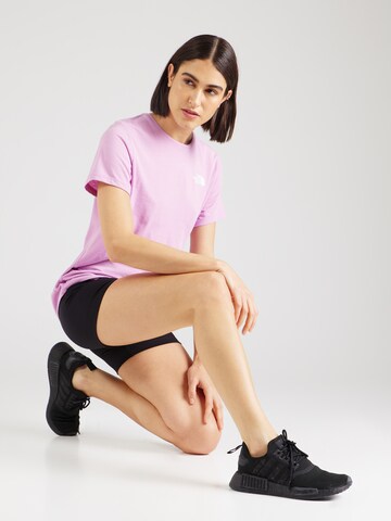 THE NORTH FACE Funktionsshirt  'FOUNDATION MOUNTAIN' in Lila