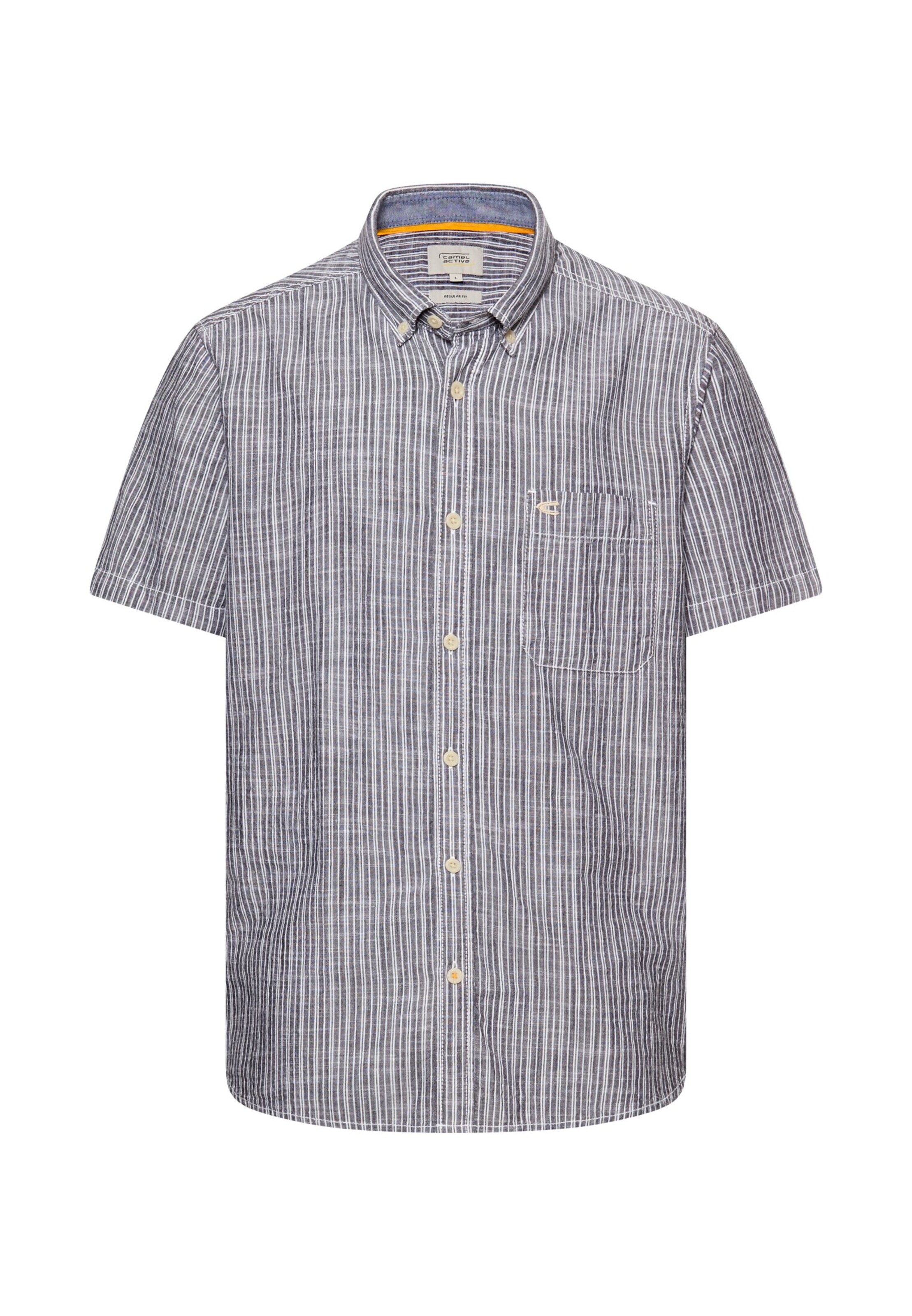 CAMEL ACTIVE Regular fit Button Up Shirt in Grey: front