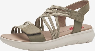 Sandales à lanières JANA en vert : devant