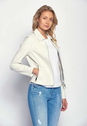 Maze Lederjacke in Weiß