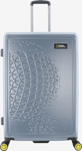 National Geographic Suitcase 'Globe' in Silver: front