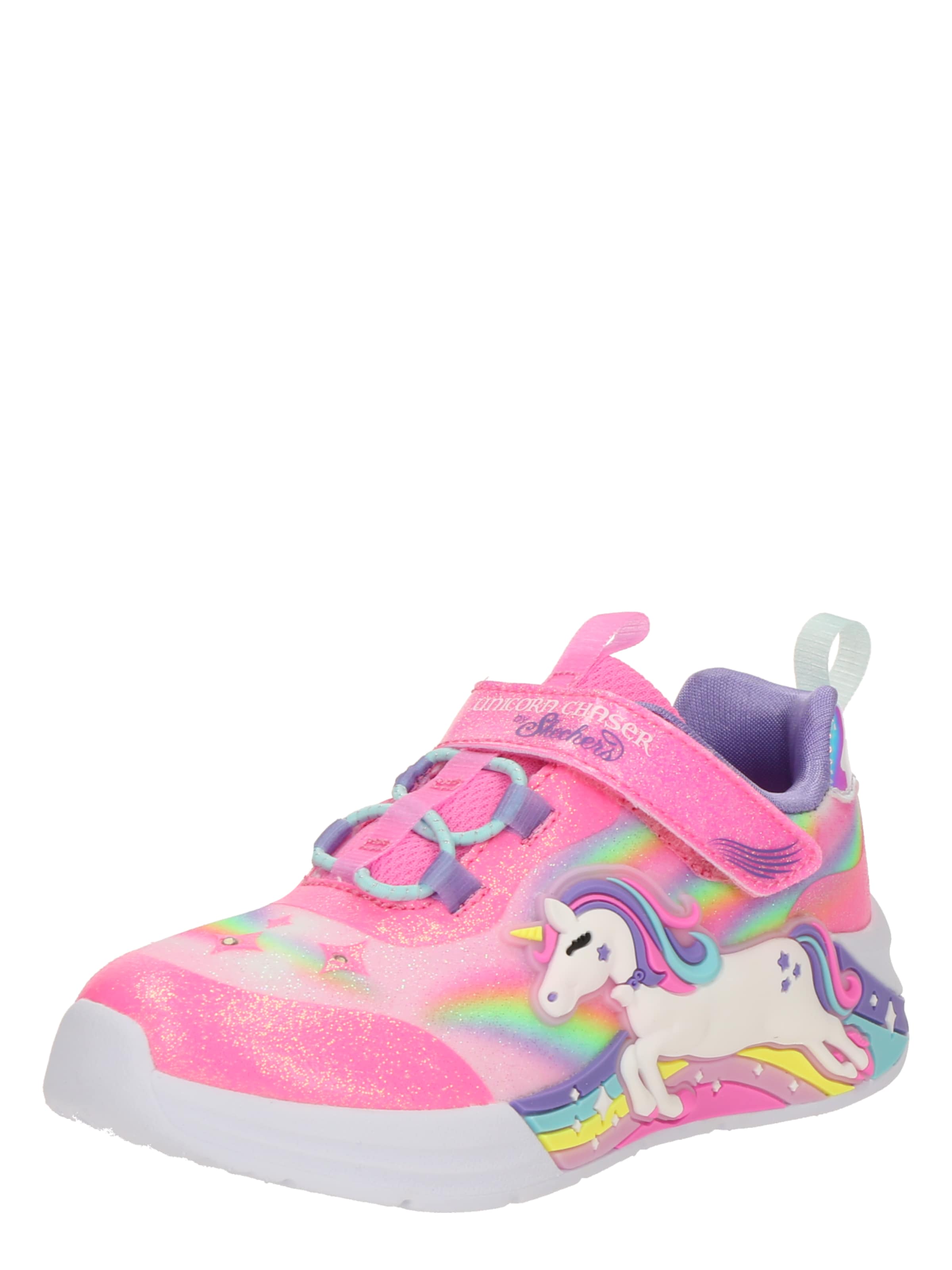 Sneaker 'UNICORN CHASER' di SKECHERS in rosa: frontale