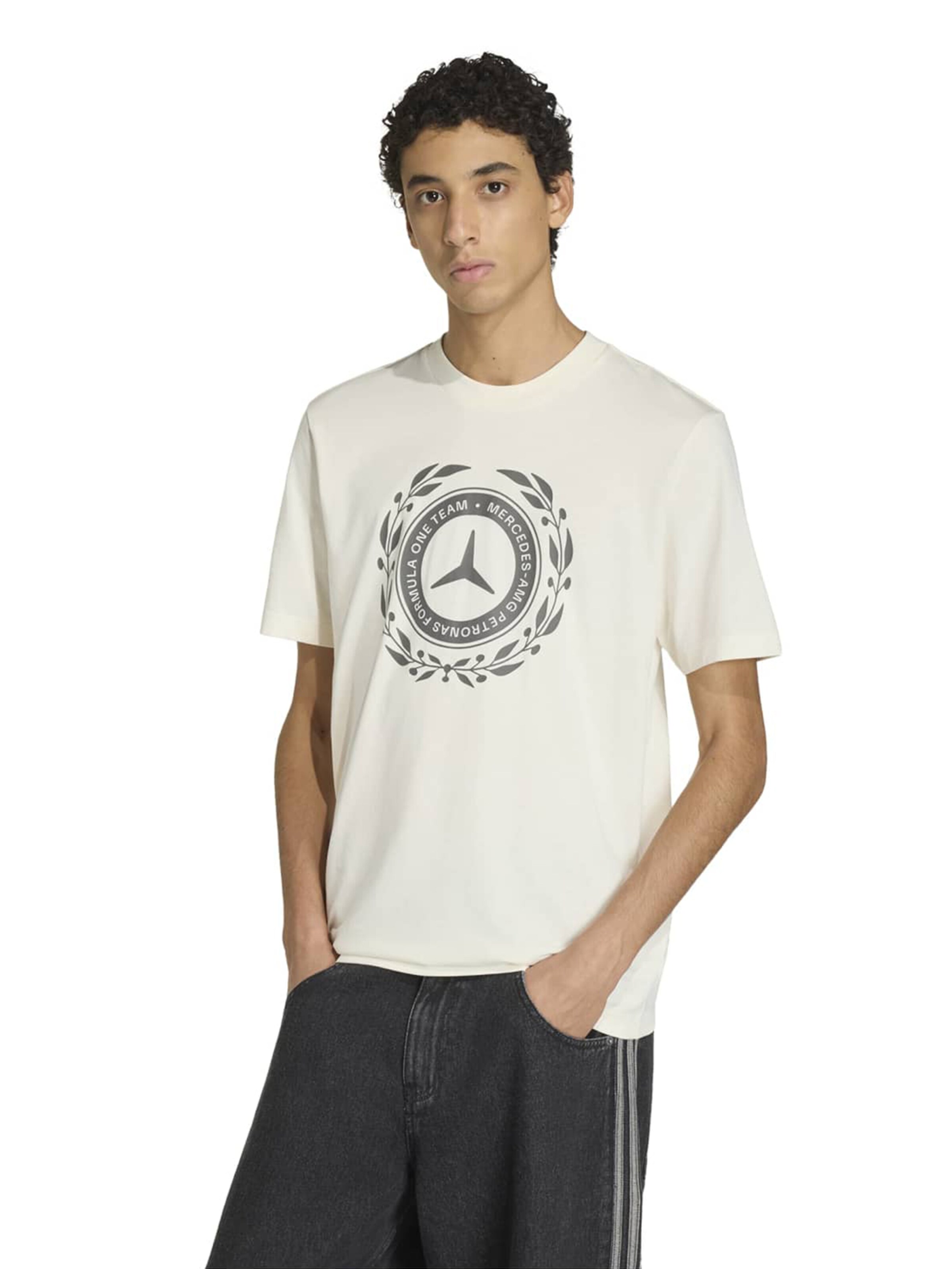 T-Shirt fonctionnel 'MER SA 01' ADIDAS SPORTSWEAR en blanc : devant