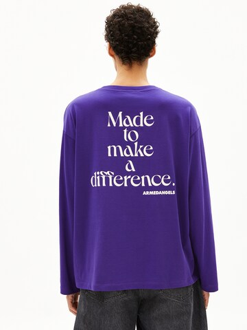 ARMEDANGELS Longsleeve FIETAA DIFFERENCE in Lila