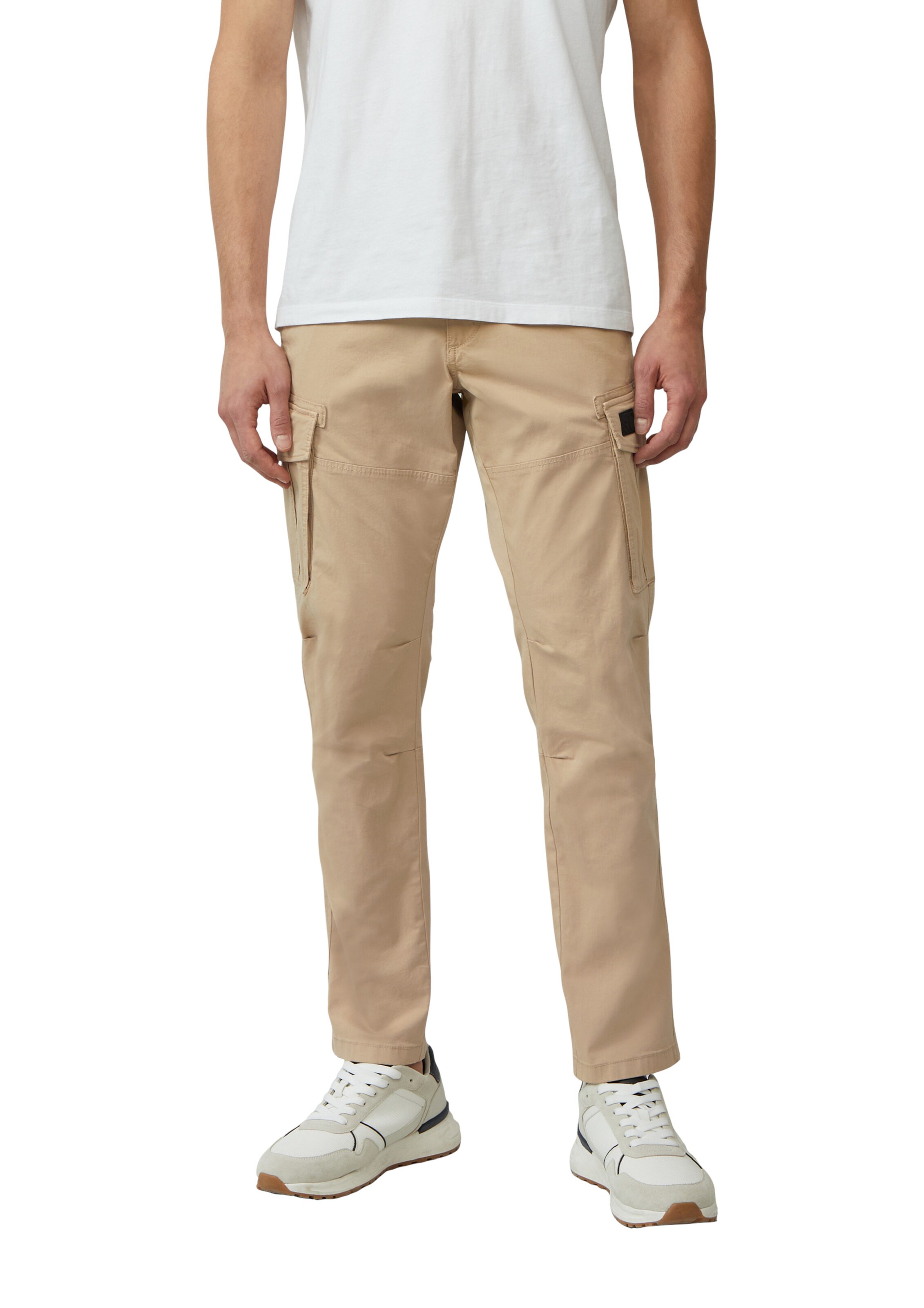 s.Oliver tavaline Klapptaskutega püksid, värv beež: eest vaates