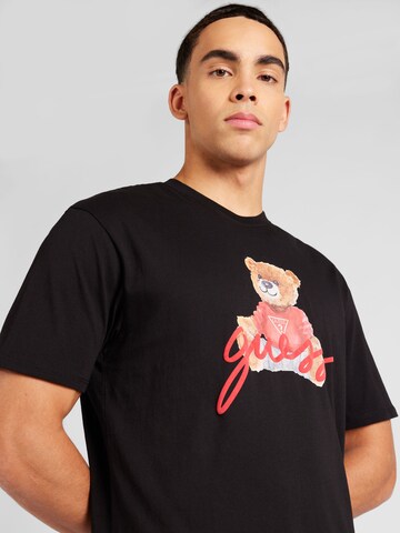 GUESS - Camiseta 'Bear' en negro