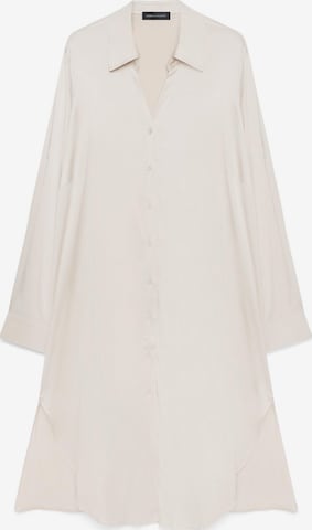 Abito camicia di Fiorella Rubino in beige: frontale