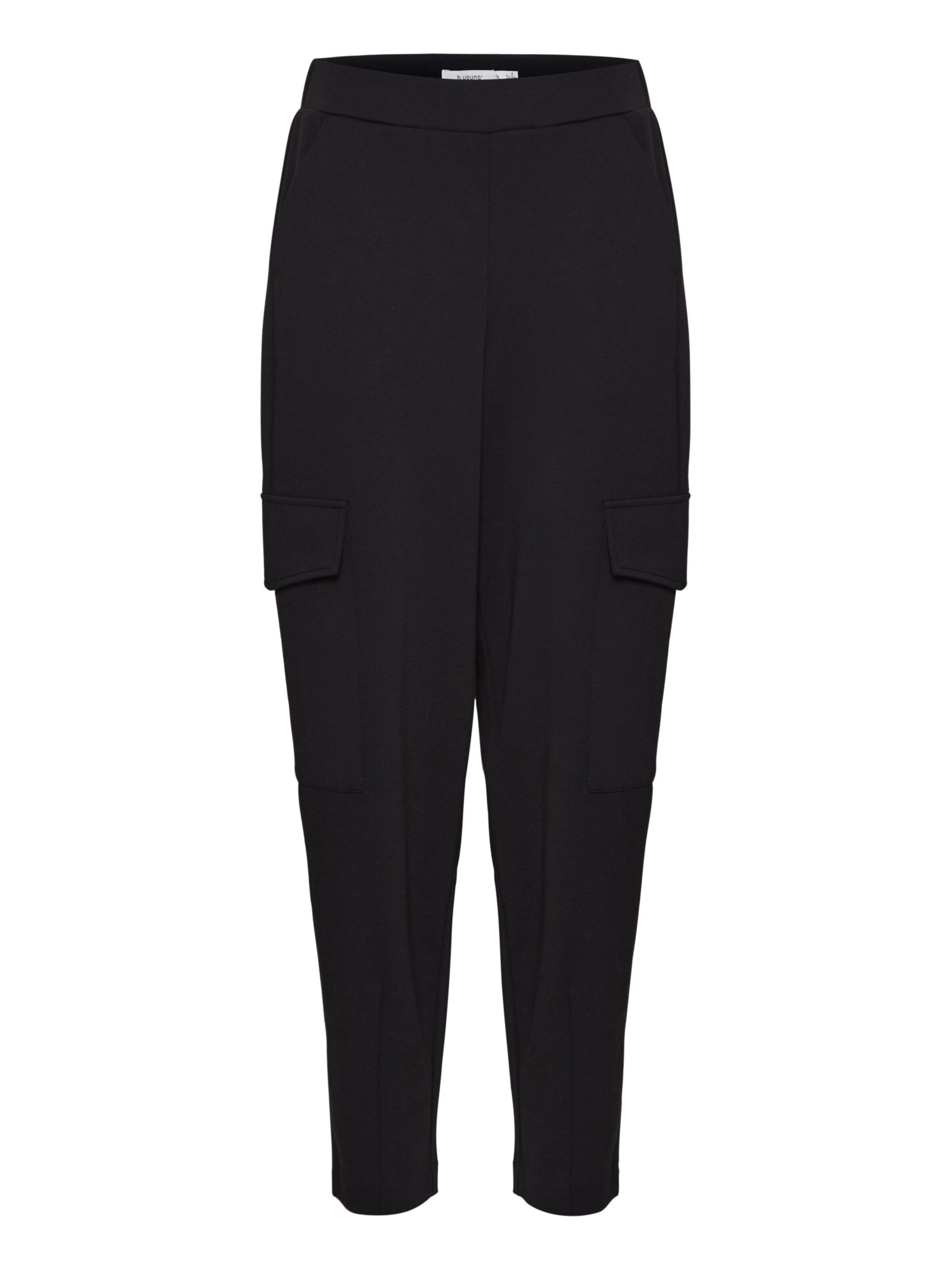 Loosefit Pantalon cargo 'Rizetta' b.young en noir : devant