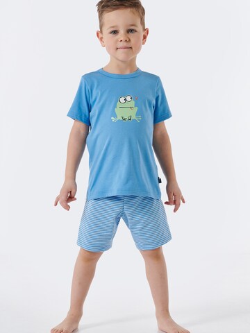 SCHIESSER - Pijama ' Nature Love ' en azul: frente