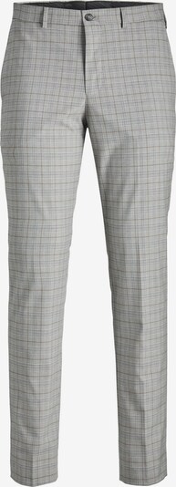 JACK & JONES Панталон с ръб 'Solaris' в кафяво / сив меланж / бяло, Преглед на продукта