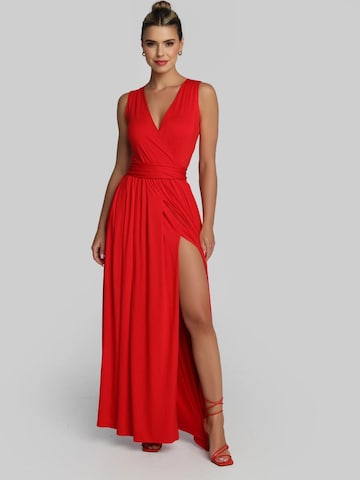 Madnezz House - Vestido en rojo: frente