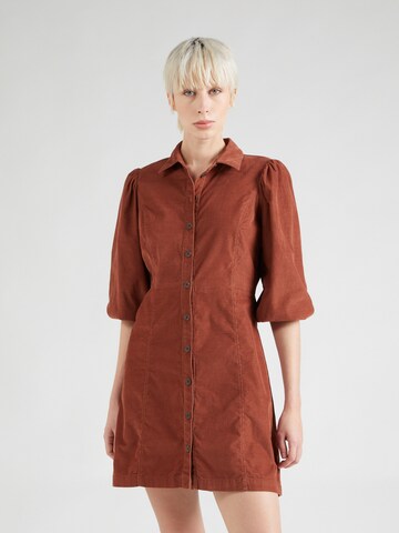 Robe-chemise GAP en marron : devant