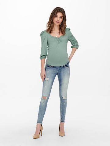 Skinny Jean 'Blush' Only Maternity en bleu