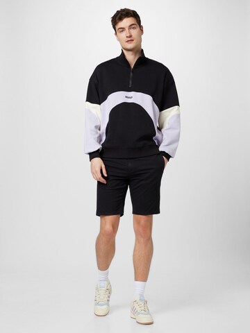 HUGO Slimfit Shorts 'David' in Schwarz