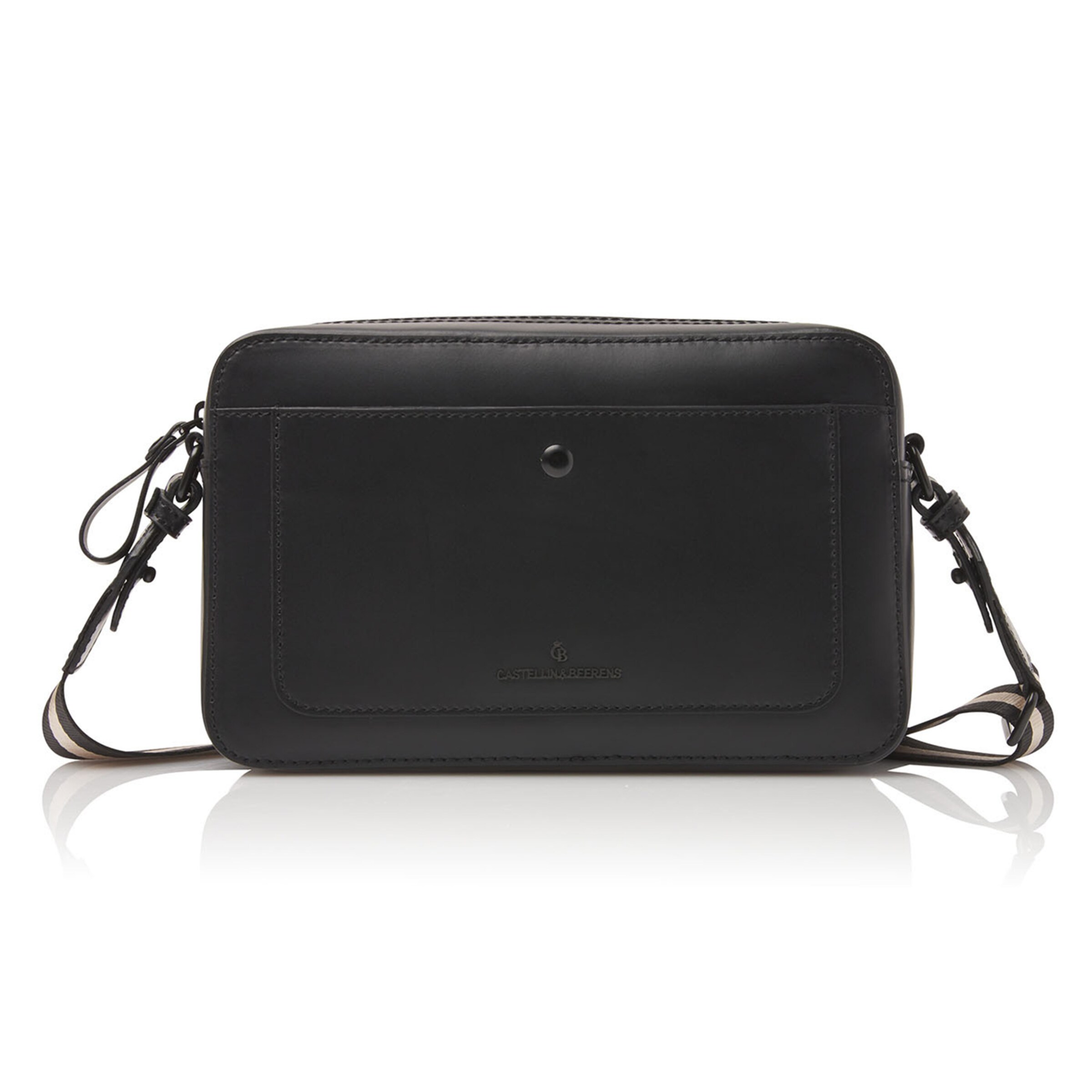 Borsa a tracolla 'Nova' di Castelijn & Beerens in nero: frontale