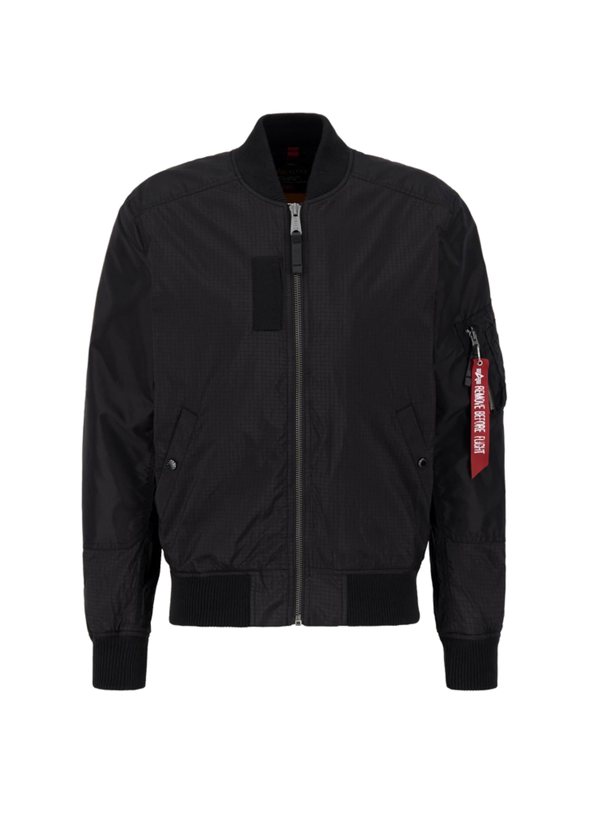 ALPHA INDUSTRIES Übergangsjacke 'MA-1 TT'‌‌‌‌‌‌‌‌‌‌ in Schwarz: Vorderseite