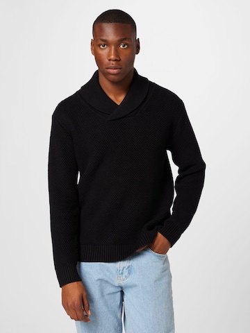 ABOUT YOU Sweater 'Albert' in Black: front