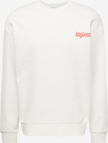 Sweat-shirt Lee en beige : devant