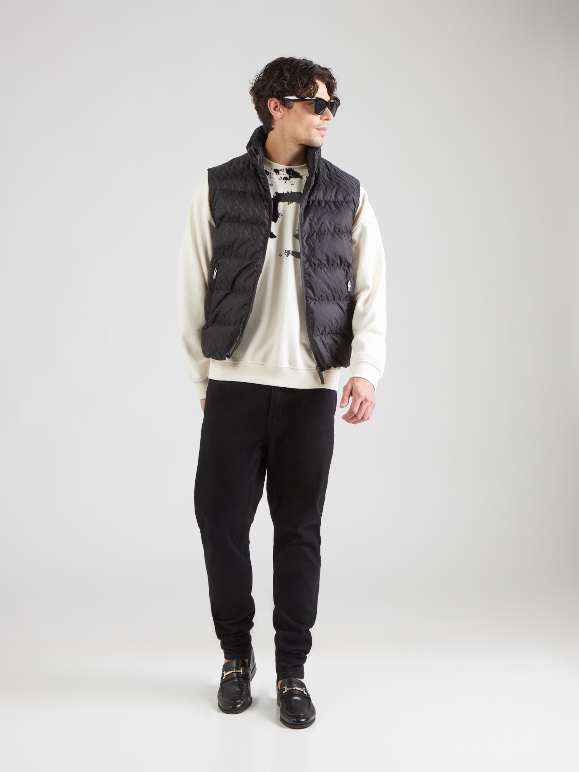 ARMANI EXCHANGE Vest in Black | ABOUT YOU
