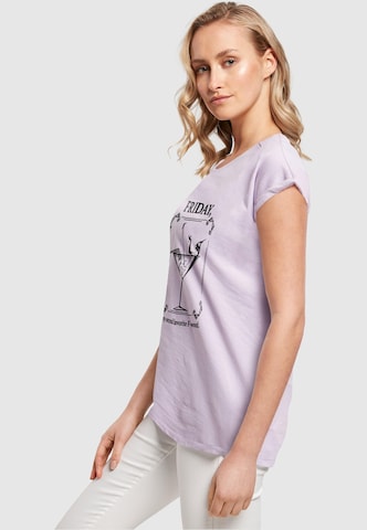 Mister Tee Shirt 'F-Word' in Lila