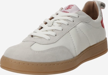 SALAMANDER Låg sneaker i vit: framsida