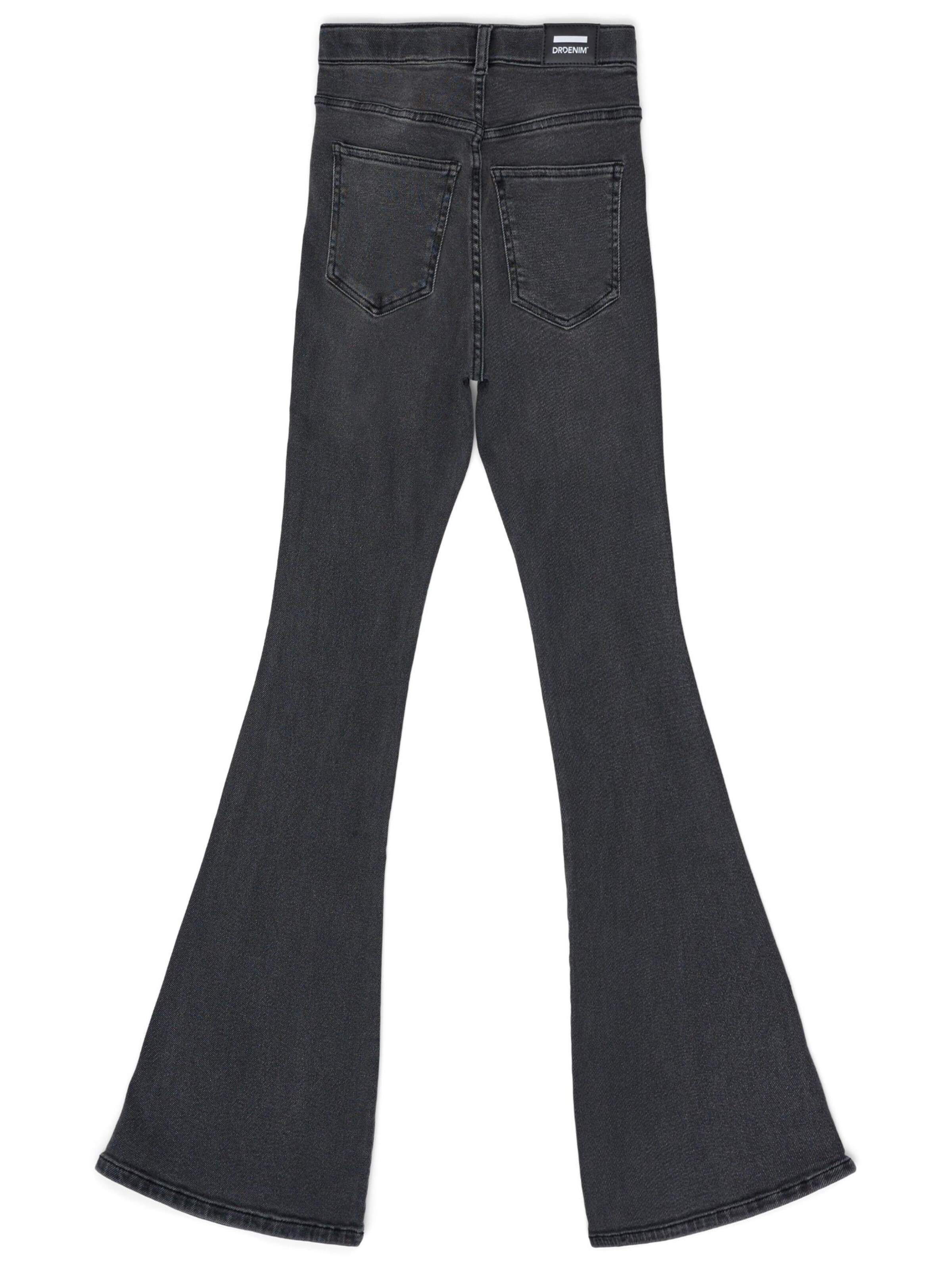 Dr. Denim Skinny Jeans 'Moxy High Flare' in Grey