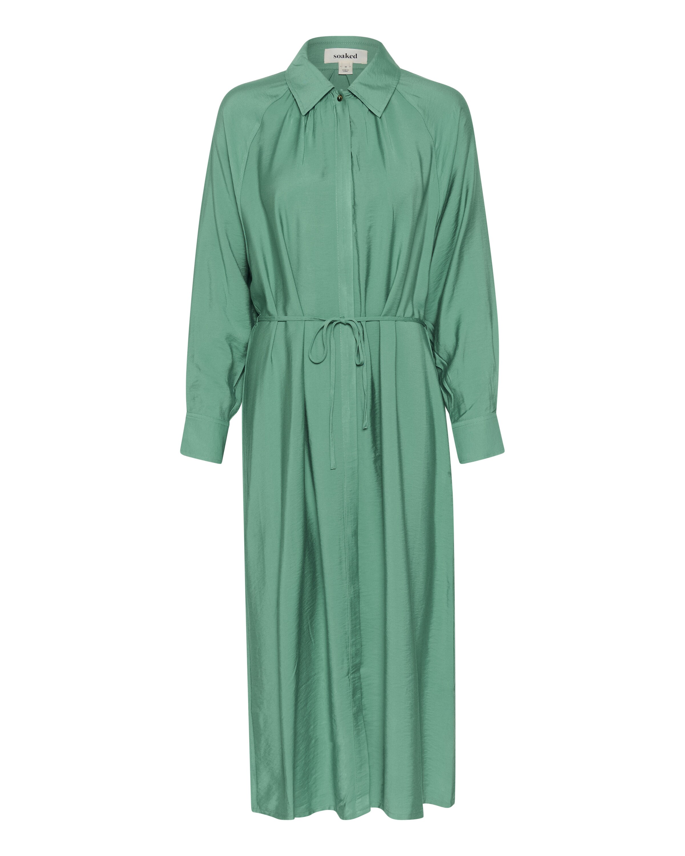 SOAKED IN LUXURY Blousejurk in Groen: voorkant