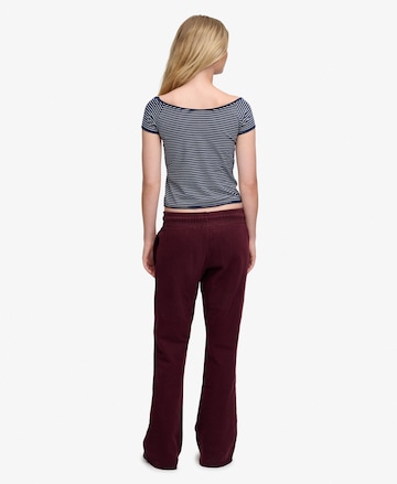 Superdry & Co Flared Broek in Rood
