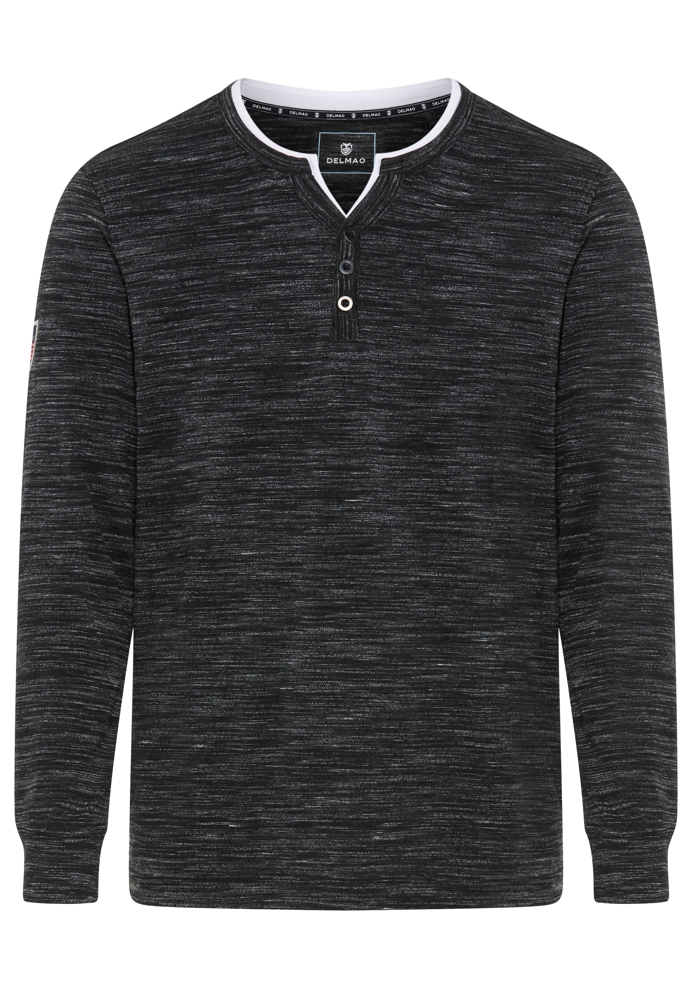 DELMAO Shirt in Grey: front