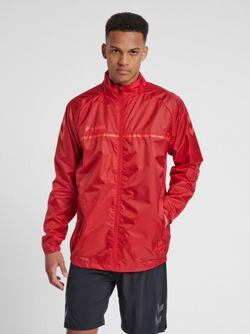 Hummel Sportjas in Rood: voorkant