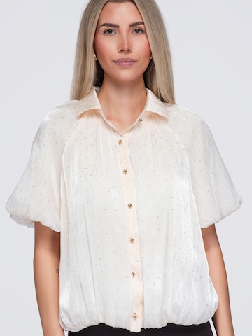 Ombre Shirt‌‌‌‌‌‌‌ in Beige: Vorderseite