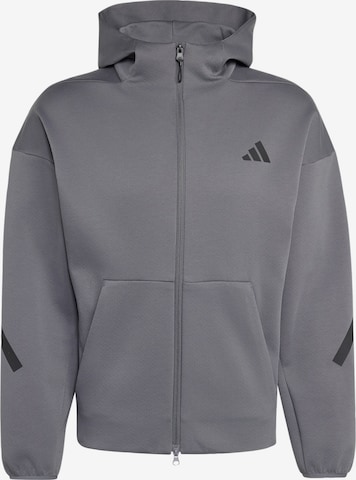 ADIDAS SPORTSWEAR Sportsweatvest 'Z.N.E.' in Grijs: voorkant