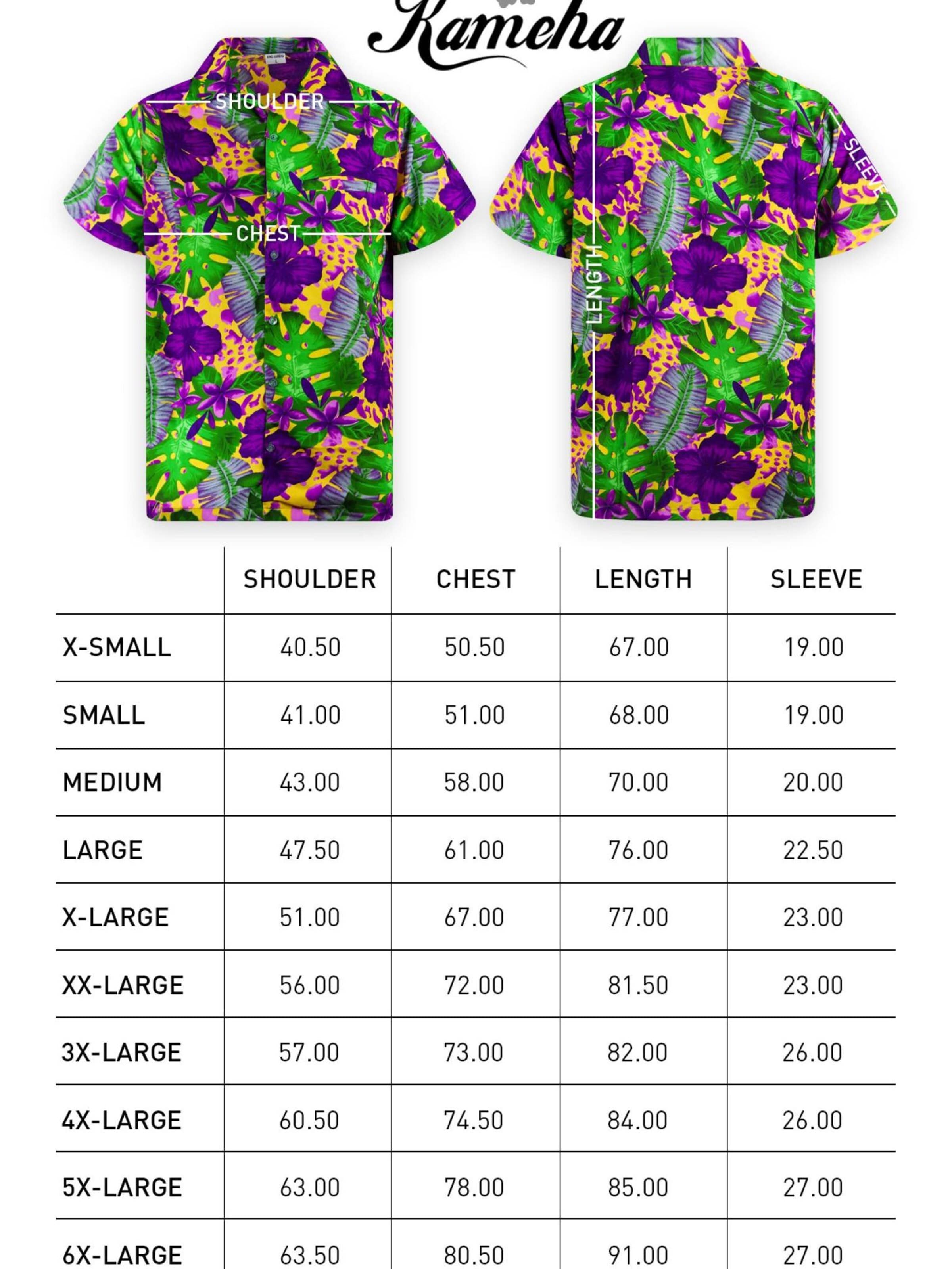 T-Shirt 'Green Purple Flower' King Kameha en orange