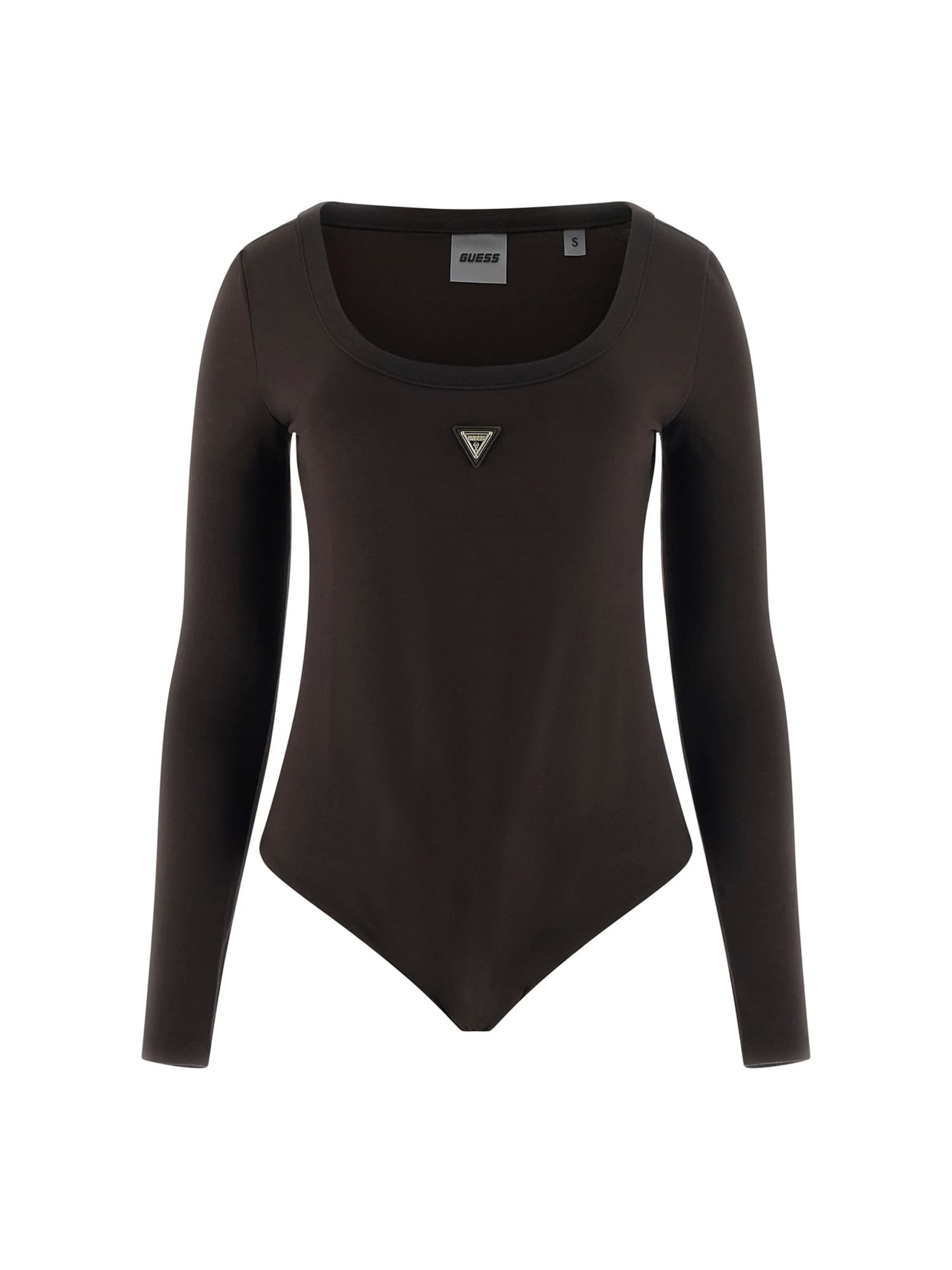 GUESS Shirt Bodysuit in Brown: front