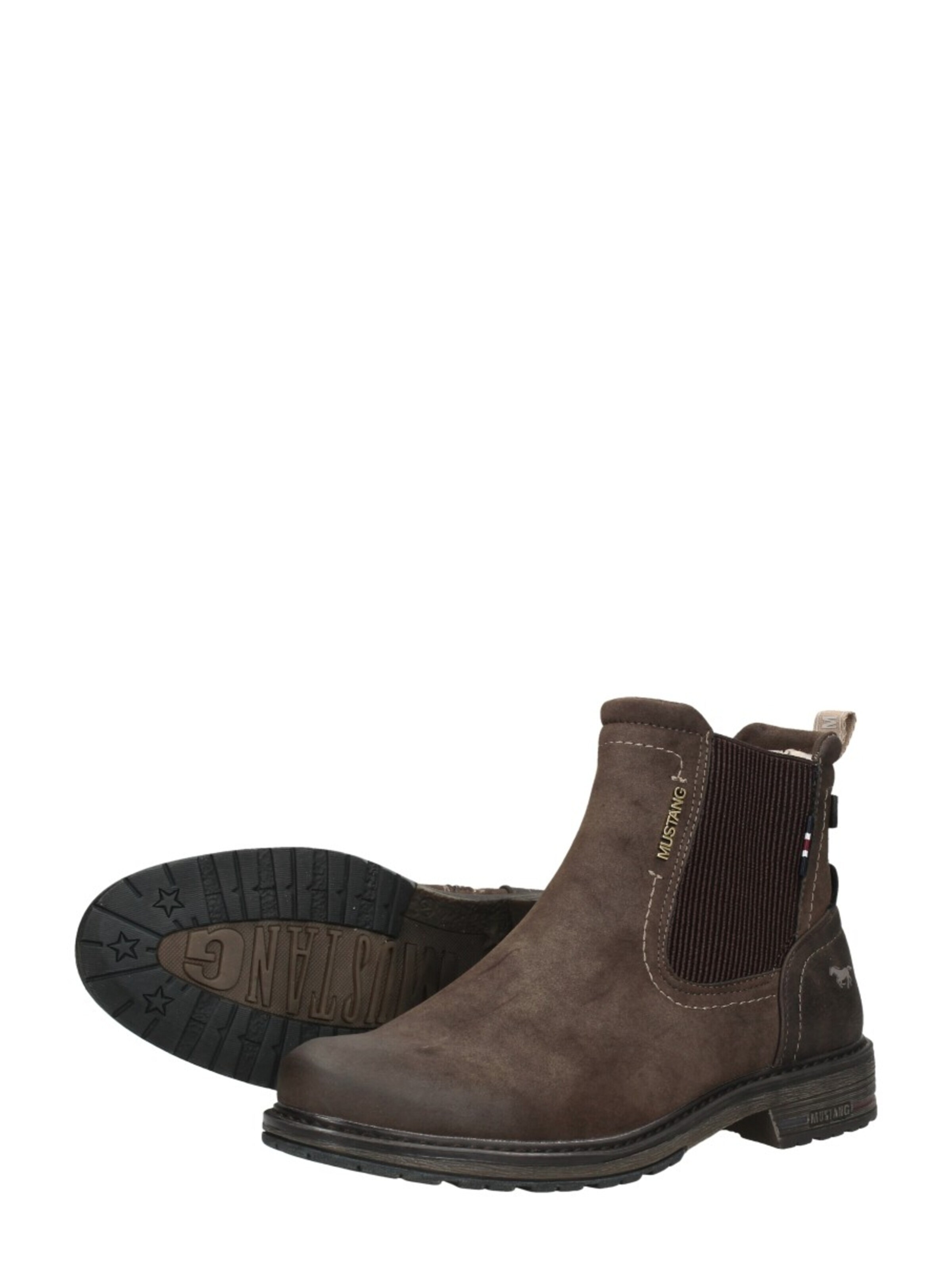 MUSTANG Chelsea boots 'Enkellaarzen' in Bruin