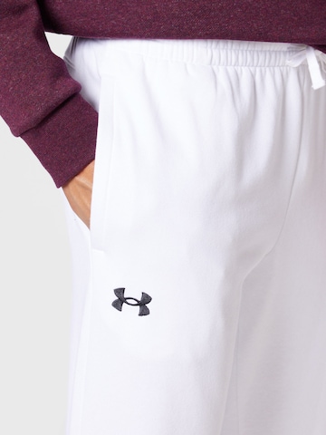 UNDER ARMOUR Zúžený Sportovní kalhoty – bílá