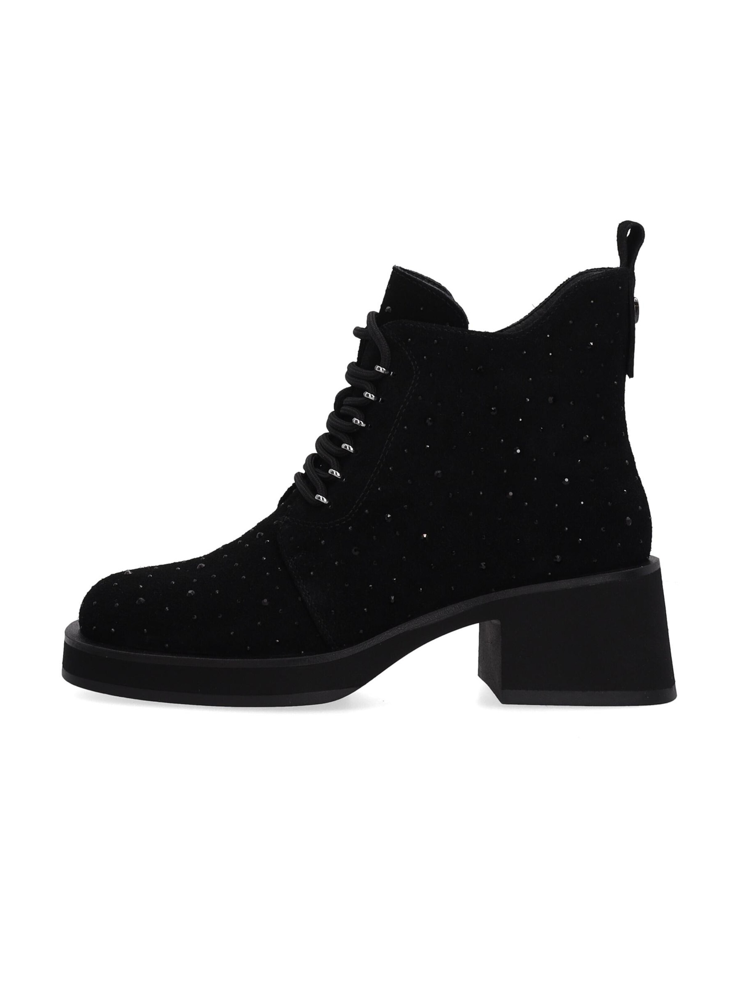 VENEZIA Schnürstiefelette‌‌‌‌‌ in Schwarz: Vorderseite