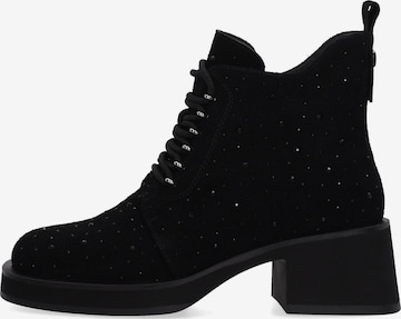 VENEZIA Schnürstiefelette in Schwarz: Vorderseite