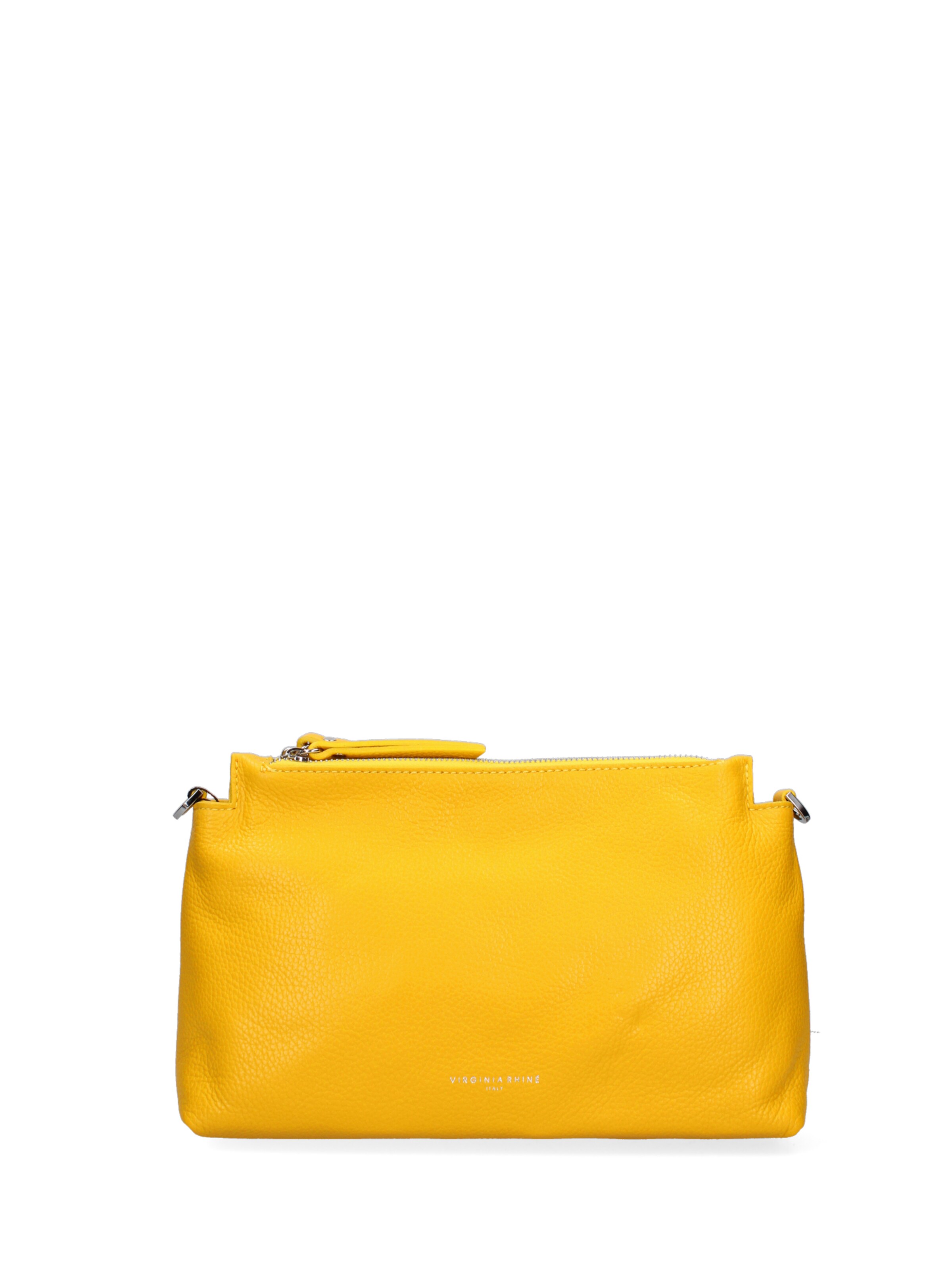 Borsa a spalla di Virginia Rhinè in giallo: frontale