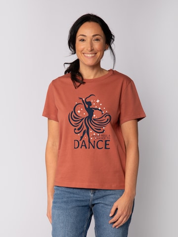 Watapparel Shirt 'Chance to dance' in Rood: voorkant
