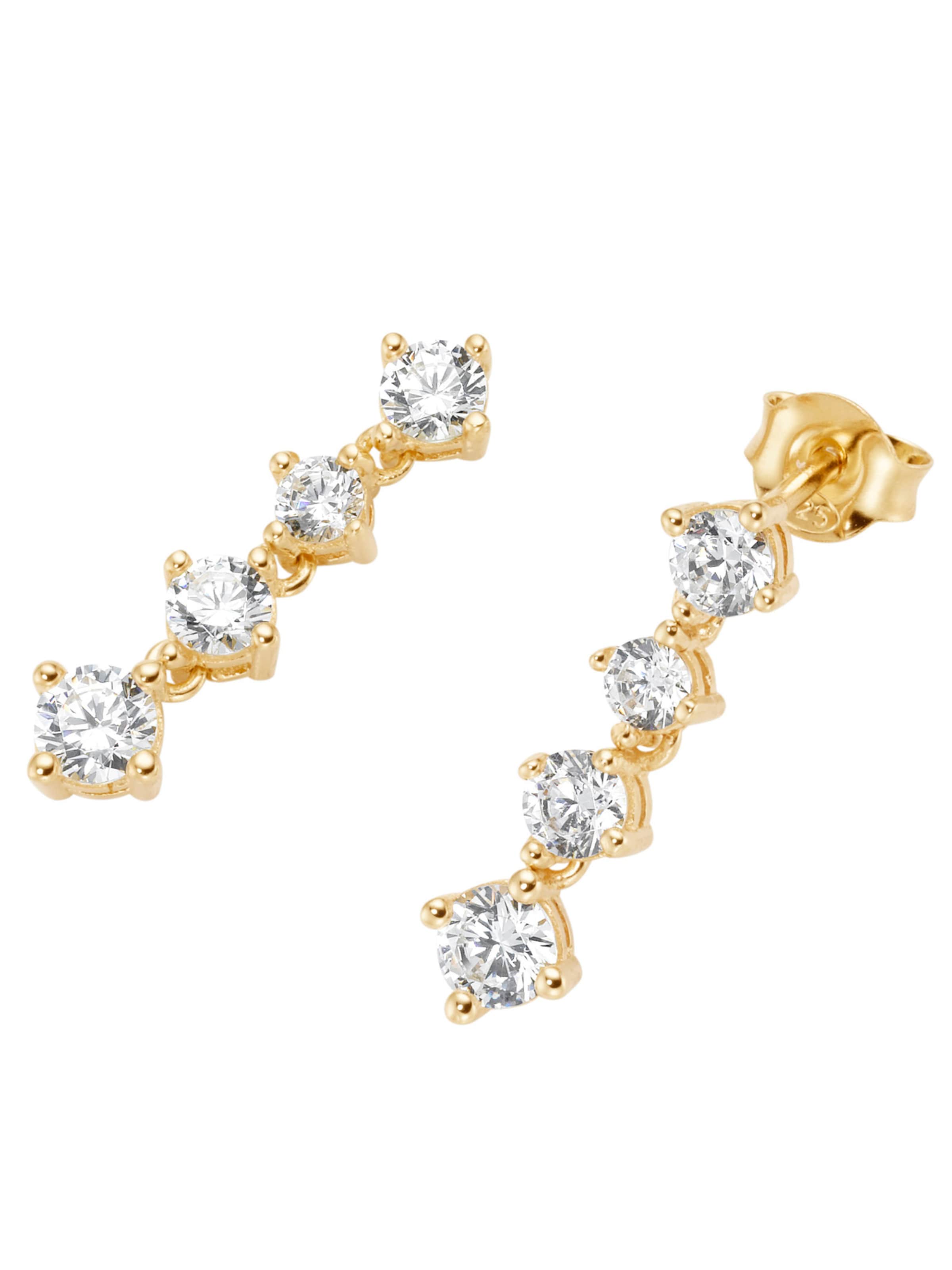 Smart Jewel Brincos em ouro / transparente, Vista do artigo