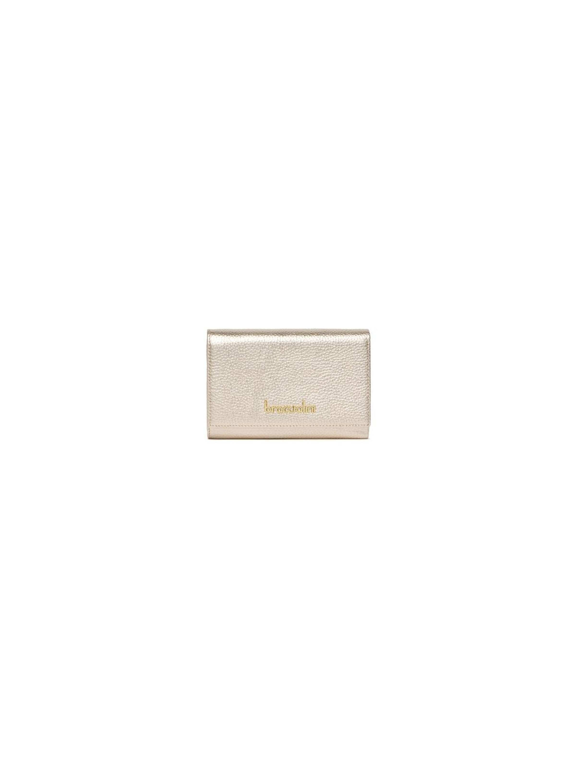 Braccialini - Cartera 'Basic' en plata: frente