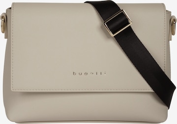 bugatti Crossbody Bag 'ELLA SAFFIANO' in Beige: front