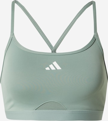 Reggiseno sportivo 'Aeroreact' di ADIDAS PERFORMANCE in verde: frontale
