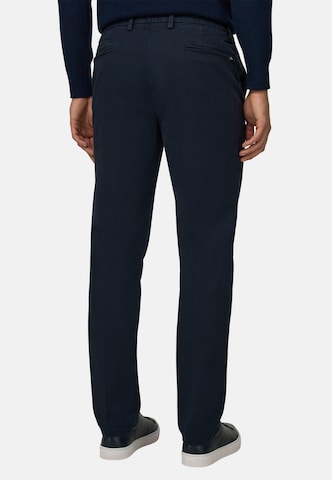 Boggi Milano Slim fit Chino trousers in Blue: back