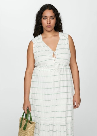 MANGO Kleid 'Morgali' in Weiß