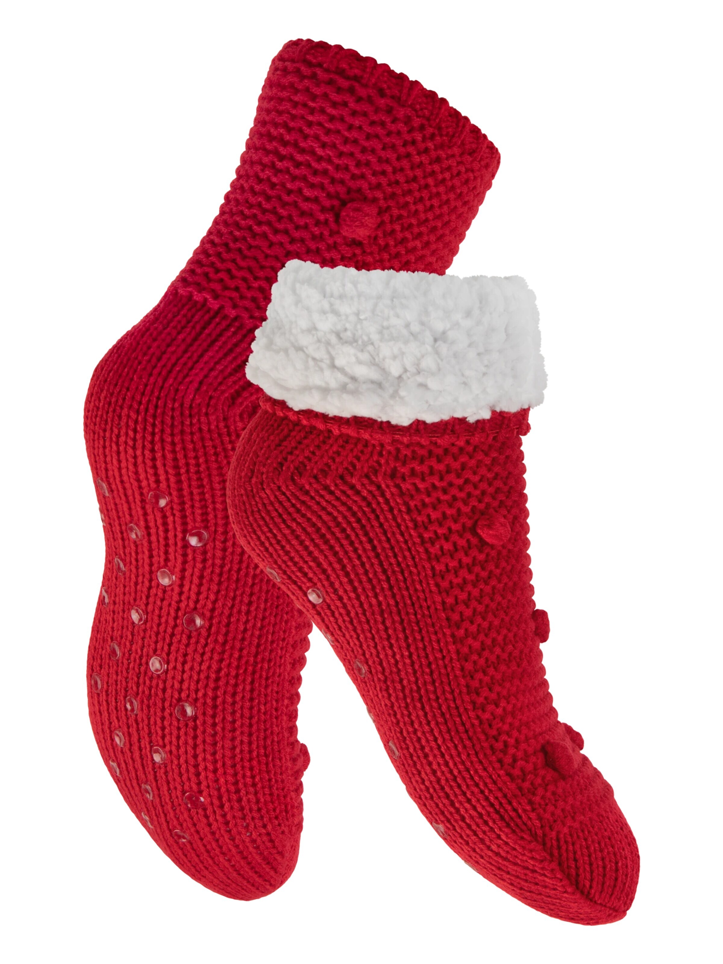 footstar Socks 'Haussocken' in Red: front