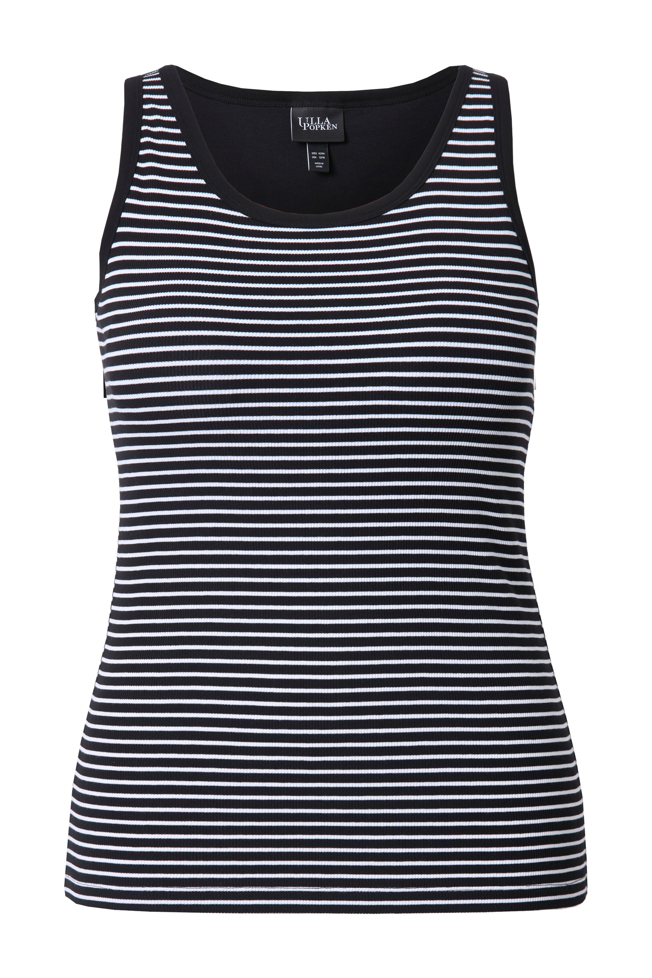 Ulla Popken Top in Zwart: voorkant