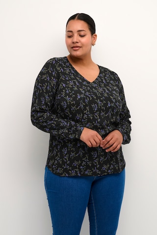 KAFFE CURVE Bluse 'Ami in Schwarz: Vorderseite